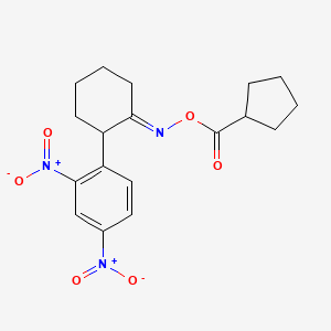 1-(2-{[(Cyclopentylcarbonyl)oxy]imino}cyclohexyl)-2,4-dinitrobenzene