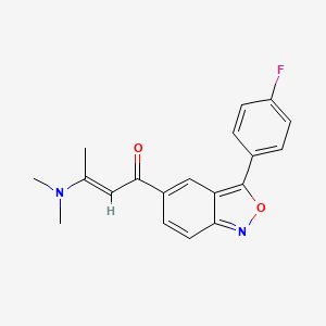 (E)-3-(dimethylamino)-1-[3-(4-fluorophenyl)-2,1-benzoxazol-5-yl]but-2-en-1-one