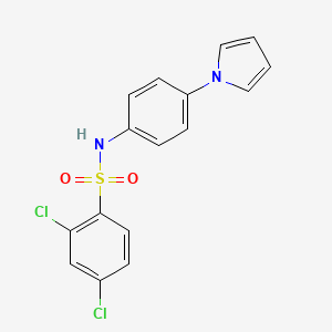 2,4-dichloro-N-[4-(1H-pyrrol-1-yl)phenyl]benzenesulfonamide
