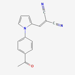 2-{[1-(4-acetylphenyl)-1H-pyrrol-2-yl]methylene}malononitrile