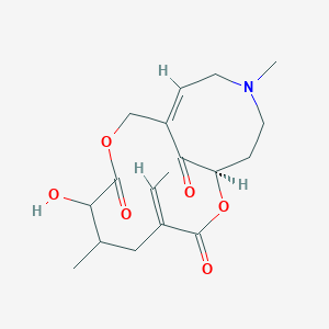 molecular formula C18H25NO6 B3036626 Crotafoline CAS No. 38494-87-0