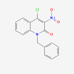 4-Chloro-3-nitro-1-(phenylmethyl)-2-quinolinone
