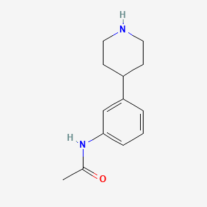 molecular formula C13H18N2O B3036632 Acetamide, N-[3-(4-piperidinyl)phenyl]- CAS No. 387827-25-0