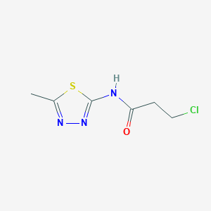 molecular formula C6H8ClN3OS B3036645 3-氯-N-(5-甲基-1,3,4-噻二唑-2-基)丙酰胺 CAS No. 391863-95-9