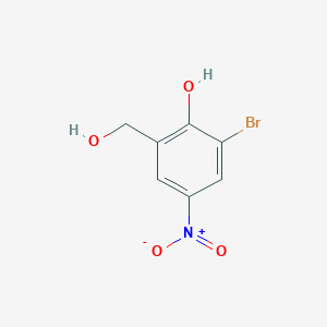 molecular formula C7H6BrNO4 B3036647 2-溴-6-(羟甲基)-4-硝基苯酚 CAS No. 39224-62-9