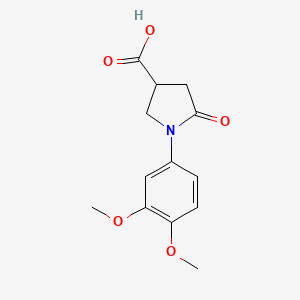 1-(3,4-Dimethoxyphenyl)-5-oxopyrrolidine-3-carboxylic acid