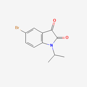 molecular formula C11H10BrNO2 B3036662 5-溴-1-异丙基吲哚啉-2,3-二酮 CAS No. 397846-39-8