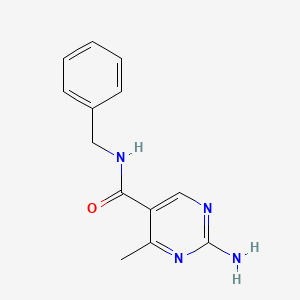 molecular formula C13H14N4O B3036687 2-氨基-N-苄基-4-甲基嘧啶-5-甲酰胺 CAS No. 400074-74-0