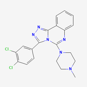 molecular formula C20H18Cl2N6 B3036698 3-(3,4-二氯苯基)-5-(4-甲基哌嗪基)[1,2,4]三唑并[4,3-c]喹唑啉 CAS No. 400075-16-3