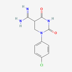 1-(4-Chlorophenyl)-2,4-dioxo-1,3-diazinane-5-carboximidamide