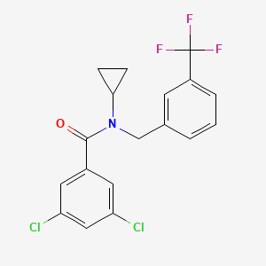 3,5-dichloro-N-cyclopropyl-N-[3-(trifluoromethyl)benzyl]benzenecarboxamide