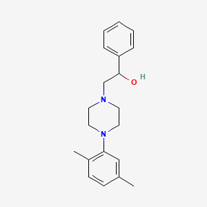 2-[4-(2,5-Dimethylphenyl)piperazino]-1-phenyl-1-ethanol