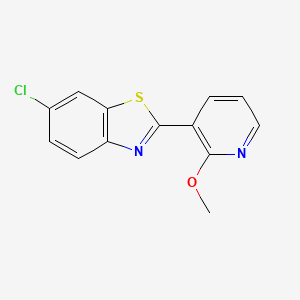 6-Chloro-2-(2-methoxy-3-pyridinyl)-1,3-benzothiazole