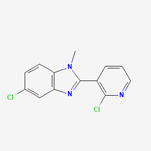 molecular formula C13H9Cl2N3 B3036719 5-chloro-2-(2-chloro-3-pyridinyl)-1-methyl-1H-1,3-benzimidazole CAS No. 400075-99-2