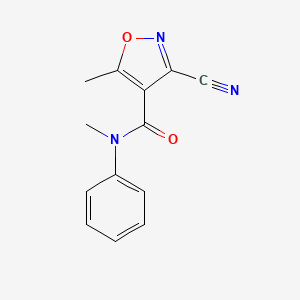 3-cyano-N,5-dimethyl-N-phenyl-4-isoxazolecarboxamide