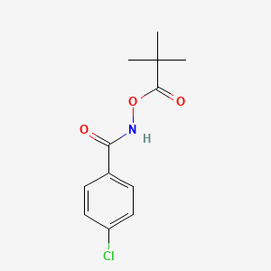4-chloro-N-[(2,2-dimethylpropanoyl)oxy]benzenecarboxamide