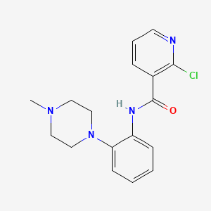 molecular formula C17H19ClN4O B3036742 2-氯-N-[2-(4-甲基哌嗪-1-基)苯基]吡啶-3-甲酰胺 CAS No. 400076-95-1