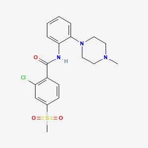 2-chloro-N-[2-(4-methylpiperazino)phenyl]-4-(methylsulfonyl)benzenecarboxamide
