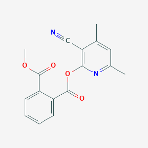 1-(3-Cyano-4,6-dimethyl-2-pyridinyl) 2-methyl phthalate