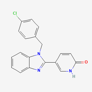 5-[1-(4-chlorobenzyl)-1H-1,3-benzimidazol-2-yl]-2(1H)-pyridinone