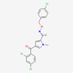 4-(2,4-dichlorobenzoyl)-1-methyl-1H-pyrrole-2-carbaldehyde O-(4-chlorobenzyl)oxime