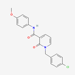 molecular formula C20H17ClN2O3 B3036754 1-[(4-氯苯基)甲基]-N-(4-甲氧基苯基)-2-氧代吡啶-3-甲酰胺 CAS No. 400077-70-5