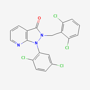 2-(2,6-dichlorobenzyl)-1-(2,5-dichlorophenyl)-1,2-dihydro-3H-pyrazolo[3,4-b]pyridin-3-one