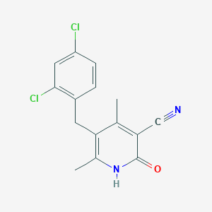 5-(2,4-Dichlorobenzyl)-2-hydroxy-4,6-dimethylnicotinonitrile