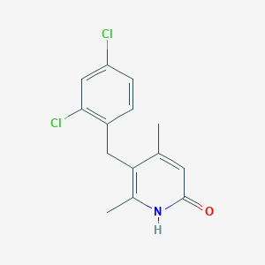 molecular formula C14H13Cl2NO B3036769 5-(2,4-二氯苄基)-4,6-二甲基-2-吡啶醇 CAS No. 400078-57-1