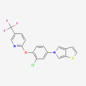 5-(3-chloro-4-{[5-(trifluoromethyl)-2-pyridinyl]oxy}phenyl)-5H-thieno[2,3-c]pyrrole