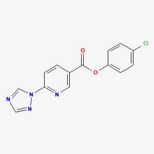 4-chlorophenyl 6-(1H-1,2,4-triazol-1-yl)nicotinate