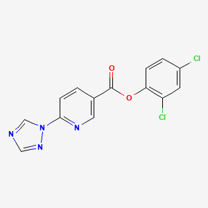 2,4-dichlorophenyl 6-(1H-1,2,4-triazol-1-yl)nicotinate