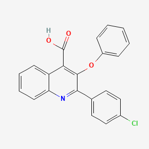 2-(4-Chlorophenyl)-3-phenoxy-4-quinolinecarboxylic acid