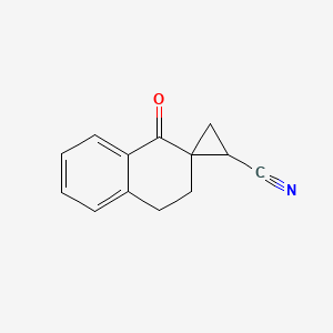 molecular formula C13H11NO B3036799 alpha-(Spirocyanocyclopropyl)-alpha-tetralone CAS No. 400080-17-3