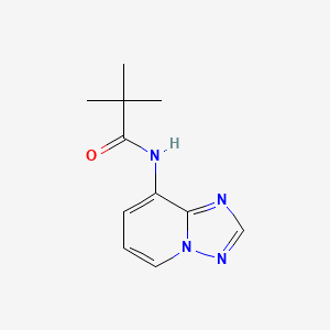 2,2-dimethyl-N-[1,2,4]triazolo[1,5-a]pyridin-8-ylpropanamide