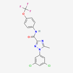 1-(3,5-dichlorophenyl)-5-methyl-N-[4-(trifluoromethoxy)phenyl]-1H-1,2,4-triazole-3-carboxamide