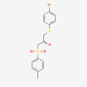 1-[(4-Bromophenyl)sulfanyl]-3-[(4-methylphenyl)sulfonyl]acetone