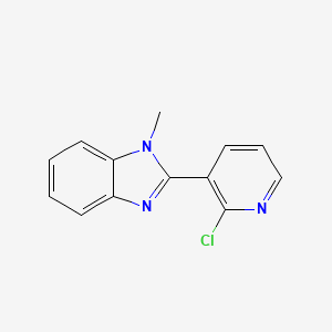 molecular formula C13H10ClN3 B3036820 2-(2-chloro-3-pyridinyl)-1-methyl-1H-1,3-benzimidazole CAS No. 400081-23-4