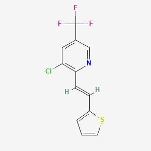 3-chloro-2-[(E)-2-thiophen-2-ylethenyl]-5-(trifluoromethyl)pyridine
