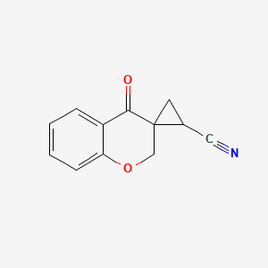 molecular formula C12H9NO2 B3036854 beta-(Spirocyanocyclopropyl)-chromanone CAS No. 400083-18-3