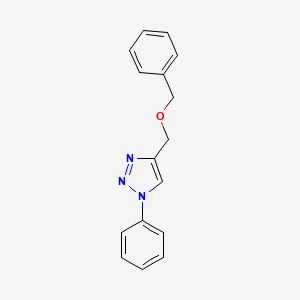 molecular formula C16H15N3O B3036859 4-[(benzyloxy)methyl]-1-phenyl-1H-1,2,3-triazole CAS No. 400083-26-3