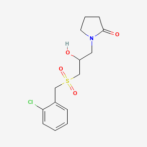 1-{3-[(2-Chlorobenzyl)sulfonyl]-2-hydroxypropyl}-2-pyrrolidinone