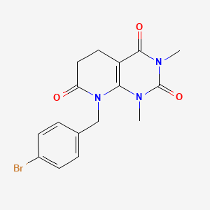 8-(4-bromobenzyl)-1,3-dimethyl-5,8-dihydropyrido[2,3-d]pyrimidine-2,4,7(1H,3H,6H)-trione