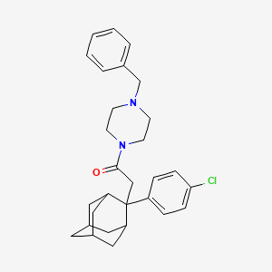molecular formula C29H35ClN2O B3036890 1-(4-苄基哌嗪基)-2-[2-(4-氯苯基)-2-金刚烷基]-1-乙酮 CAS No. 400085-10-1