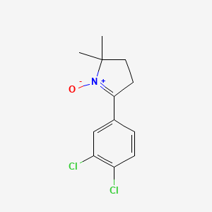 molecular formula C12H13Cl2NO B3036893 5-(3,4-二氯苯基)-2,2-二甲基-3,4-二氢-2H-吡咯醇-1-盐酸盐 CAS No. 400085-28-1