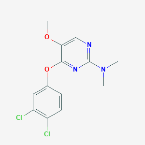 4-(3,4-dichlorophenoxy)-5-methoxy-N,N-dimethyl-2-pyrimidinamine