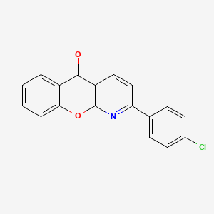 molecular formula C18H10ClNO2 B3036910 2-(4-chlorophenyl)-5H-chromeno[2,3-b]pyridin-5-one CAS No. 400085-73-6