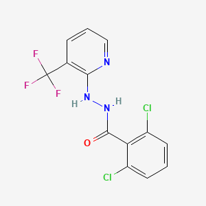 2,6-dichloro-N'-[3-(trifluoromethyl)pyridin-2-yl]benzohydrazide