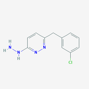 molecular formula C11H11ClN4 B3036919 3-(3-Chlorobenzyl)-6-hydrazinopyridazine CAS No. 400086-02-4