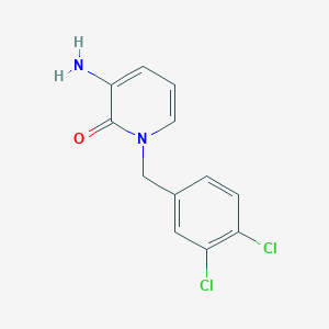 molecular formula C12H10Cl2N2O B3036921 3-amino-1-(3,4-dichlorobenzyl)-2(1H)-pyridinone CAS No. 400086-14-8
